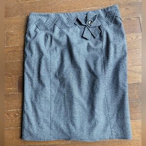 Joseph A. Vintage Mini Pencil Skirt Gray Womens Carrier Office casual Size XXL